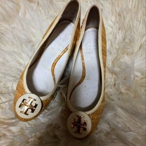 Tory Burch Tan and Cream Women's Flats